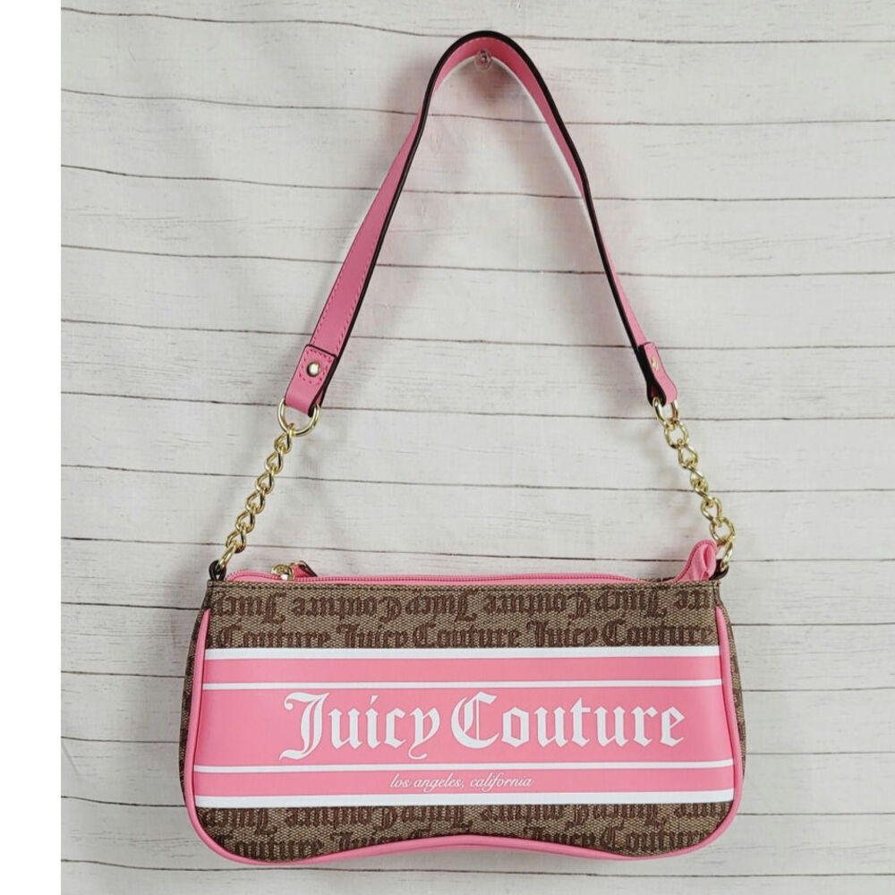 JUICY COUTURE Chestnut Chino Pink Fashionista Shoulder Bag